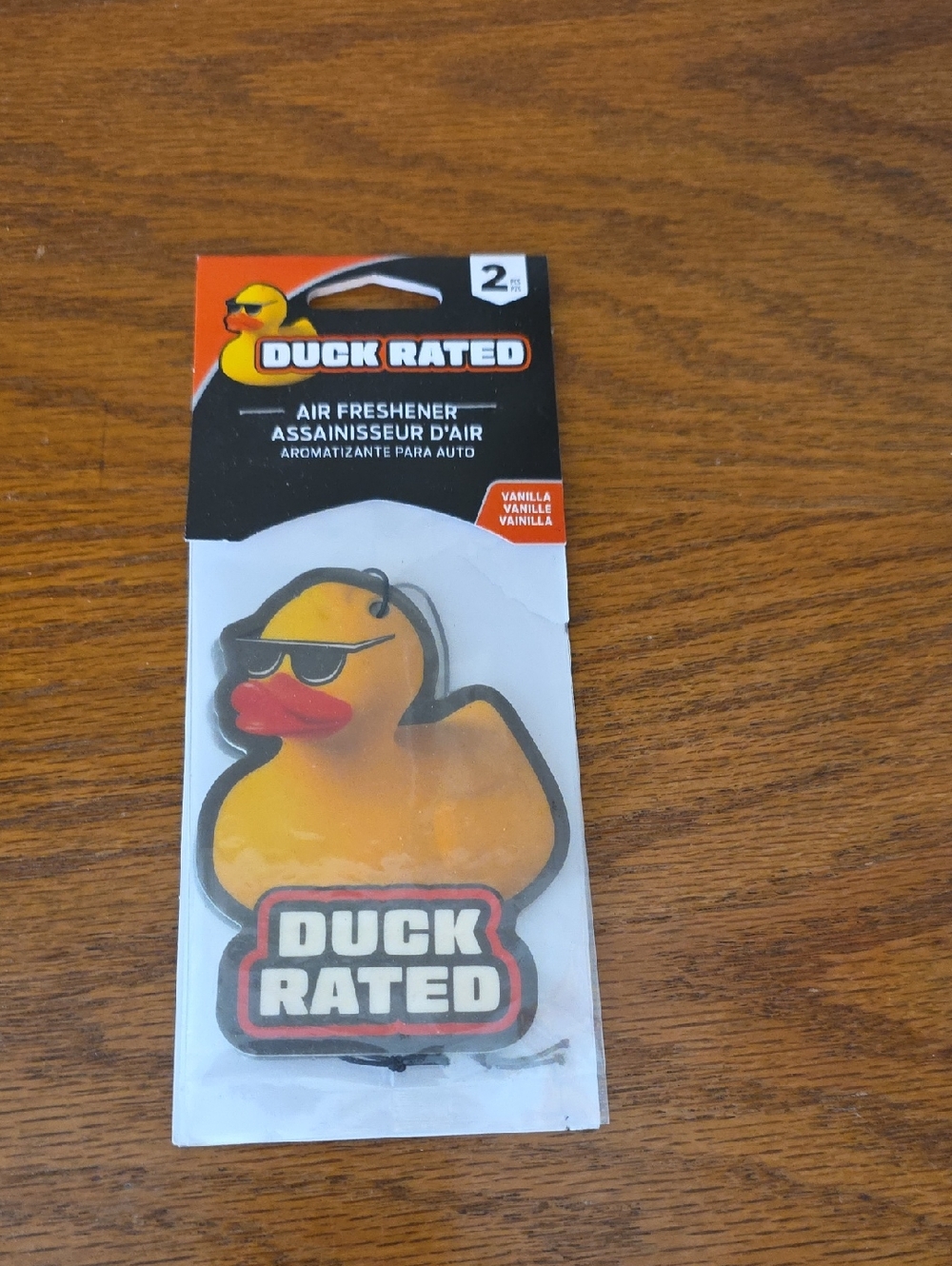 Duck Rated Vanilla Scented Rubber Duck Air Freshener